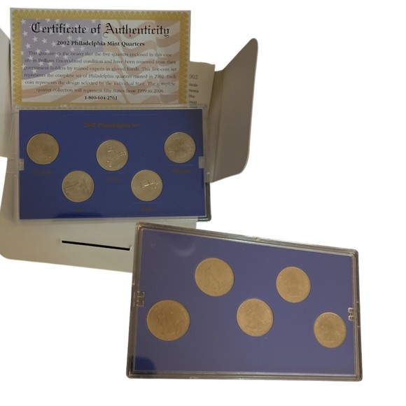 Authentic‎ Sealed Philadelphia Mint State Quarter Coin Collection 1999-2003 2006 - Picture 7 of 9